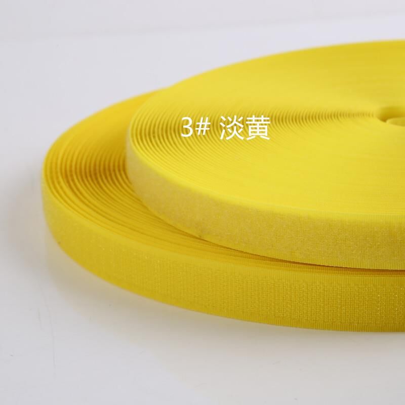 2cm Magic Strap Tape Velcros Adhesive Fastener DIY Polyester Nylon Hook Loop Tape Fastener Sewing Accessories No Glue: 3 Yellow