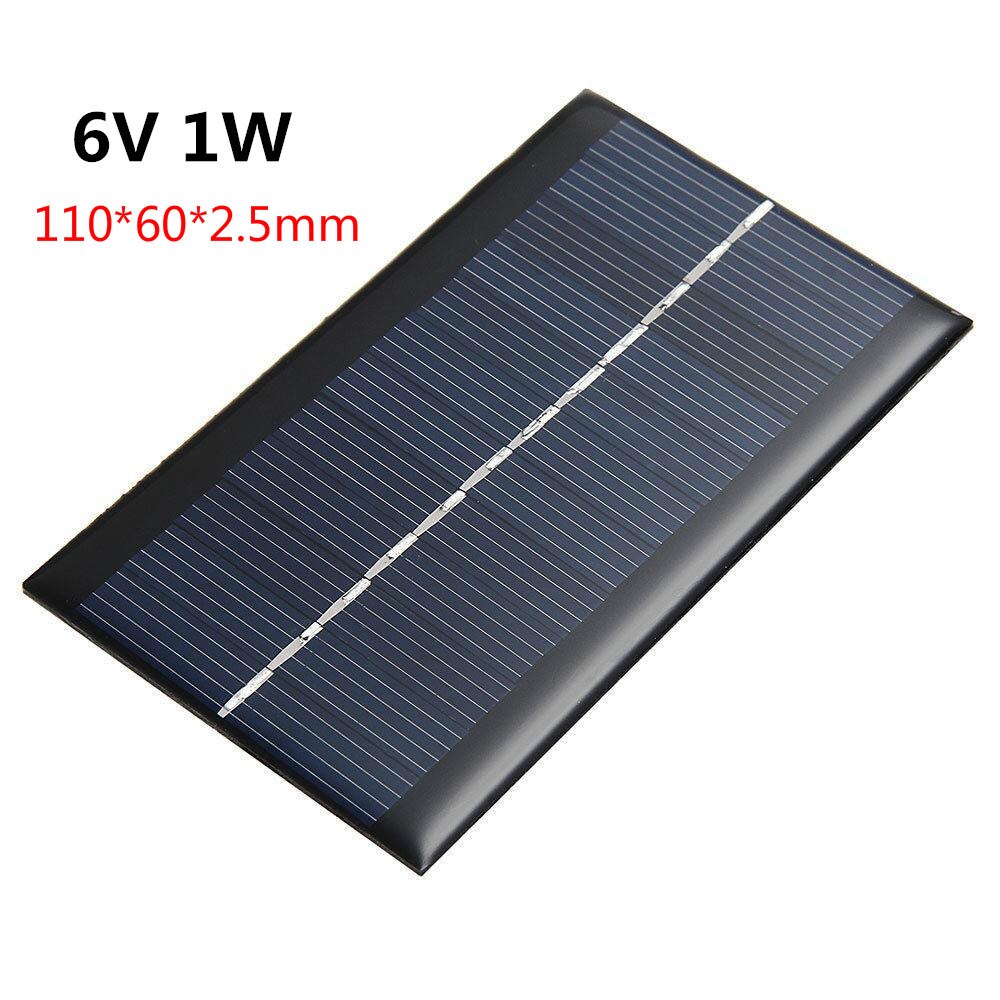 USB Solar Panel Outdoor Portable 5V 6V Solar Charger Pane Climbing Fast Charger Tablet Solar Generator Travel 0.15W 0.45W 1W 5W