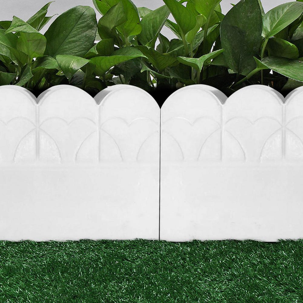 Garden Fence Concrete Stone Road Flower Bed DIY Decor Pave Making Plastic Reusable Cement Brick Mold Balcony Garden