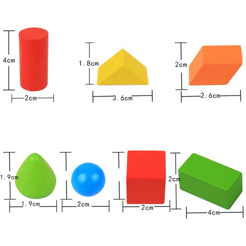 100/50 Pcs Houten Tellen Stok Rekenkundige Stok Geometrische Figuur Ronde Stuk Wiskunde Onderwijs Aid Box Wyw