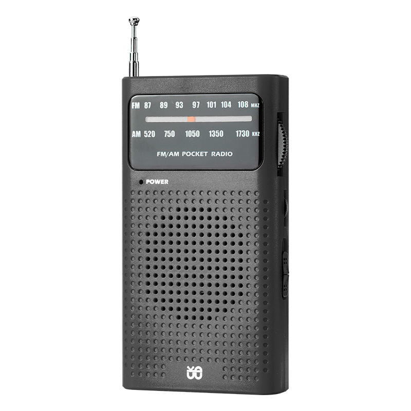 Full Band AM FM Radio Battery Powered 3.5mm AUX Portable Pointer Radio HIFI Analog Radio Best Reception Pocket Radio for Elderly: Blue