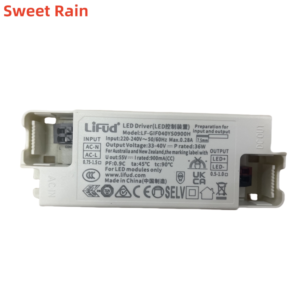Lifud led-driver 40w 950ma 25-42v 220-240v lf-gir 040 ym 0950h led-strömförsörjning ljus led-armaturdriver gif 040 ys 0950h 38 w 33-40v