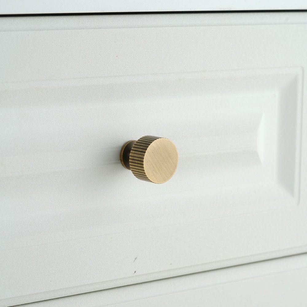 Bronze Bronze Cabinet Handles Antique Door Knobs Solid Brass Knurled Handle T-bar Wardrobe Pulls Furniture Door Pull Kitchen: Ivory