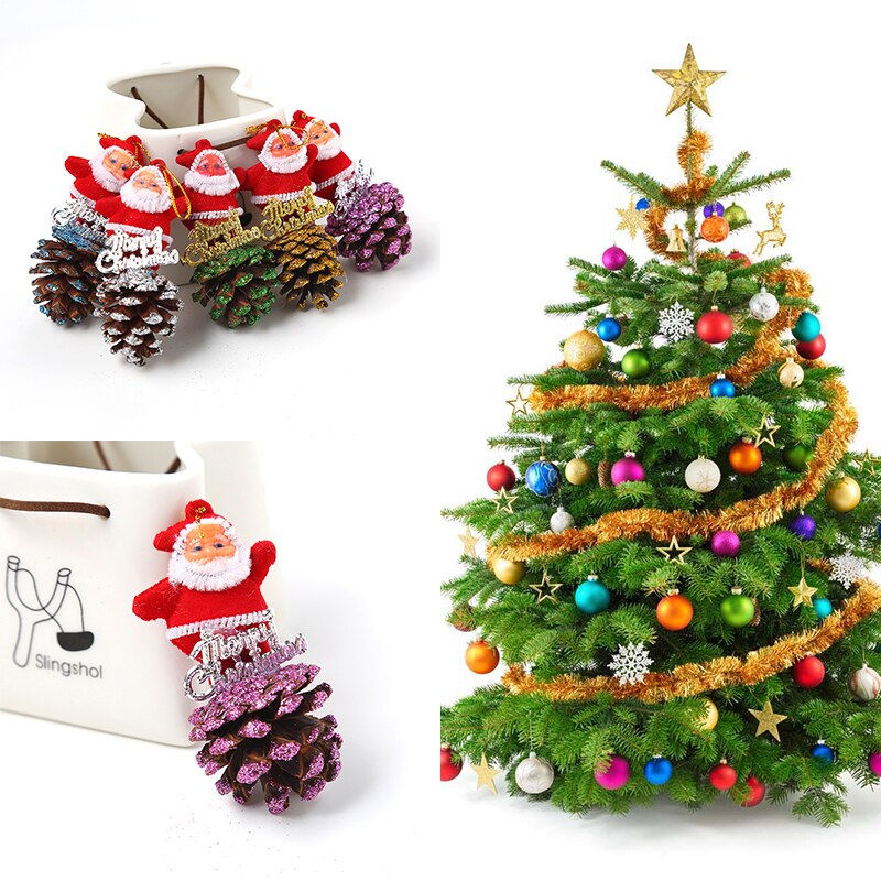 Kerstboom Kerstman Pine Cone Opknoping Decoratie Decor Supplies