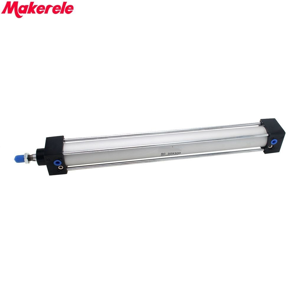 Dubbelwerkend Luchtcilinder Pneumatische Cilinder SC32-300 32mm Bore300mm Slag Makerele