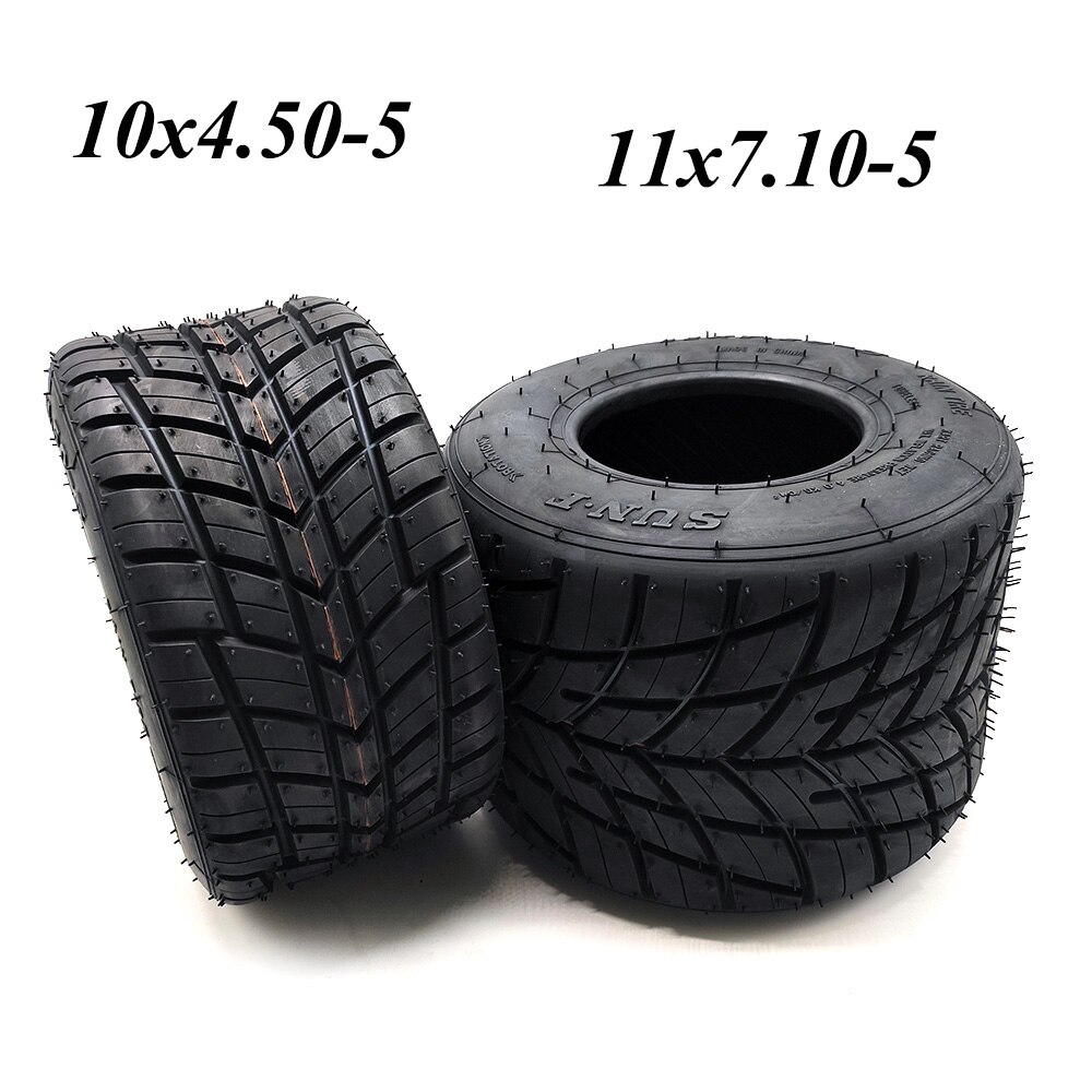 Field Competitive Go Karting Tire 10x4.50-5 11x7.10-5 Inch Rain Tire Vacuum Tire Drift Go Kart Accessories.