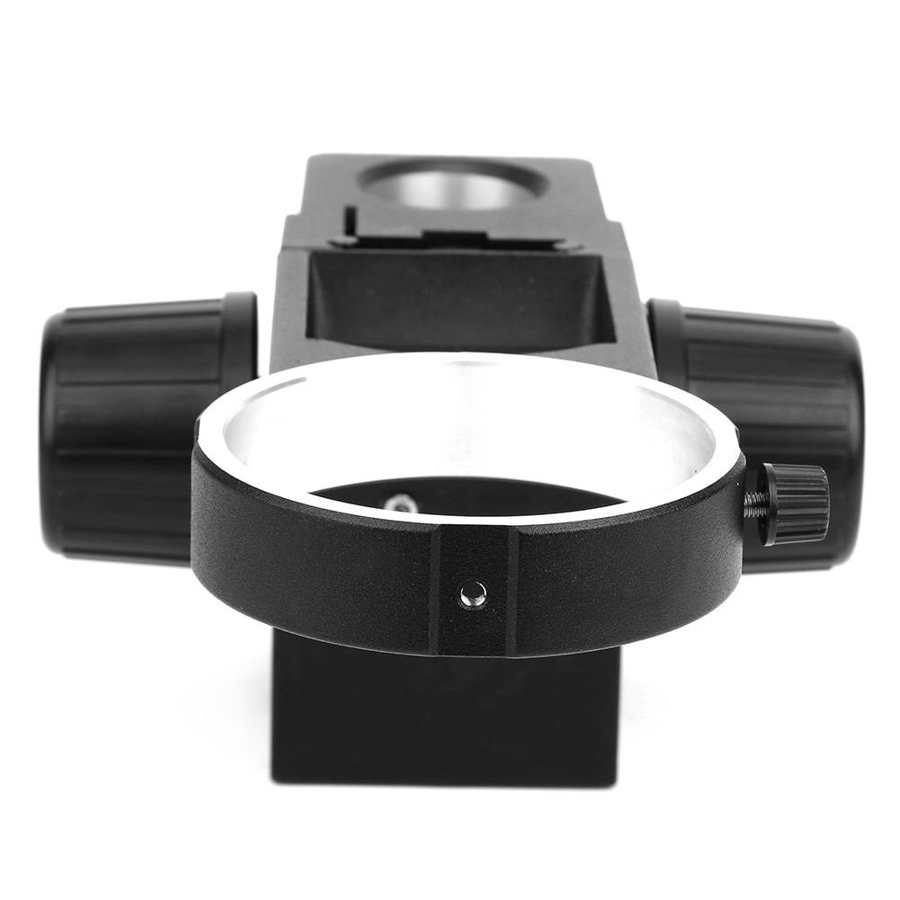 Microscope Bracket Black Aluminum Alloy Stereo Microscope Focusing Bracket Rack Accessory for Repair Maintaining
