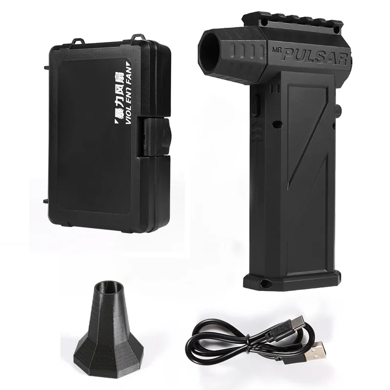 Xiaomi violent blower fan  x3 pro turbo jet vifter håndholdt børsteløs motor 140000 o/min vindhastighet 62m/ s type-c ladende turbo jet vifter: Svart