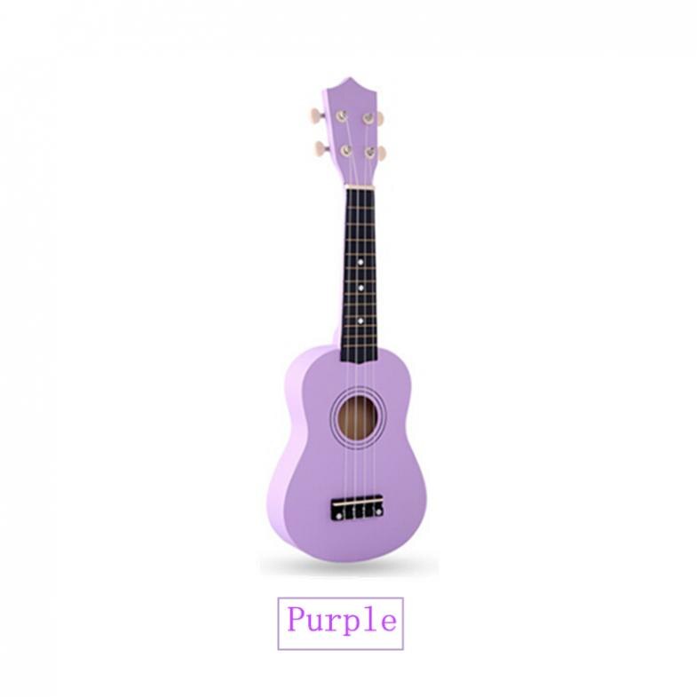 Soprano – Instrument de musique à 4 cordes en tilleul, 21 pouces, couleur Pure, pour débutants/spectacles: Violet