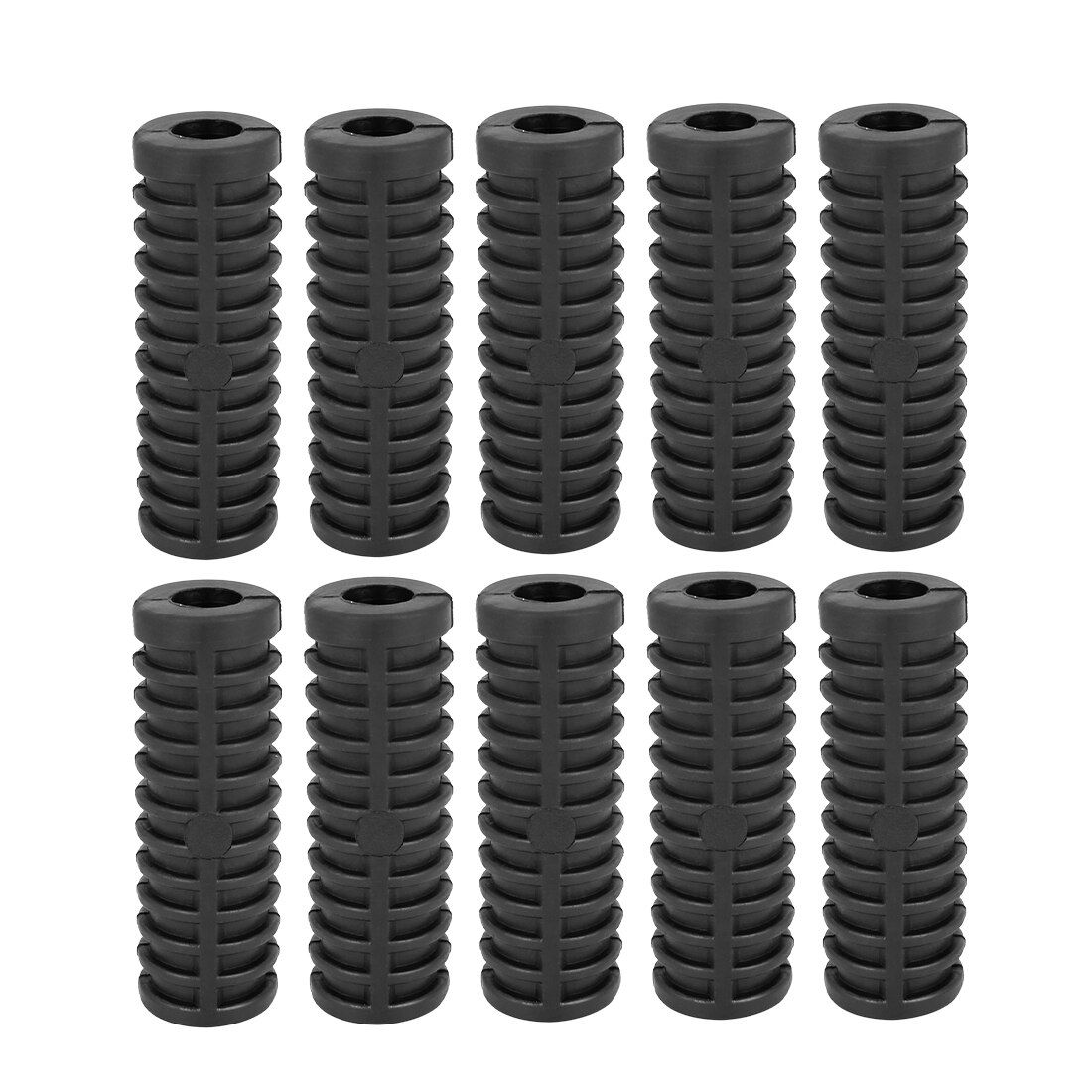 Uxcell 2pcs 12mm Diameter Rubber Nonslip Footrest Pedal Foot Peg Cover Shell Black for Motorcycle: 10pcs