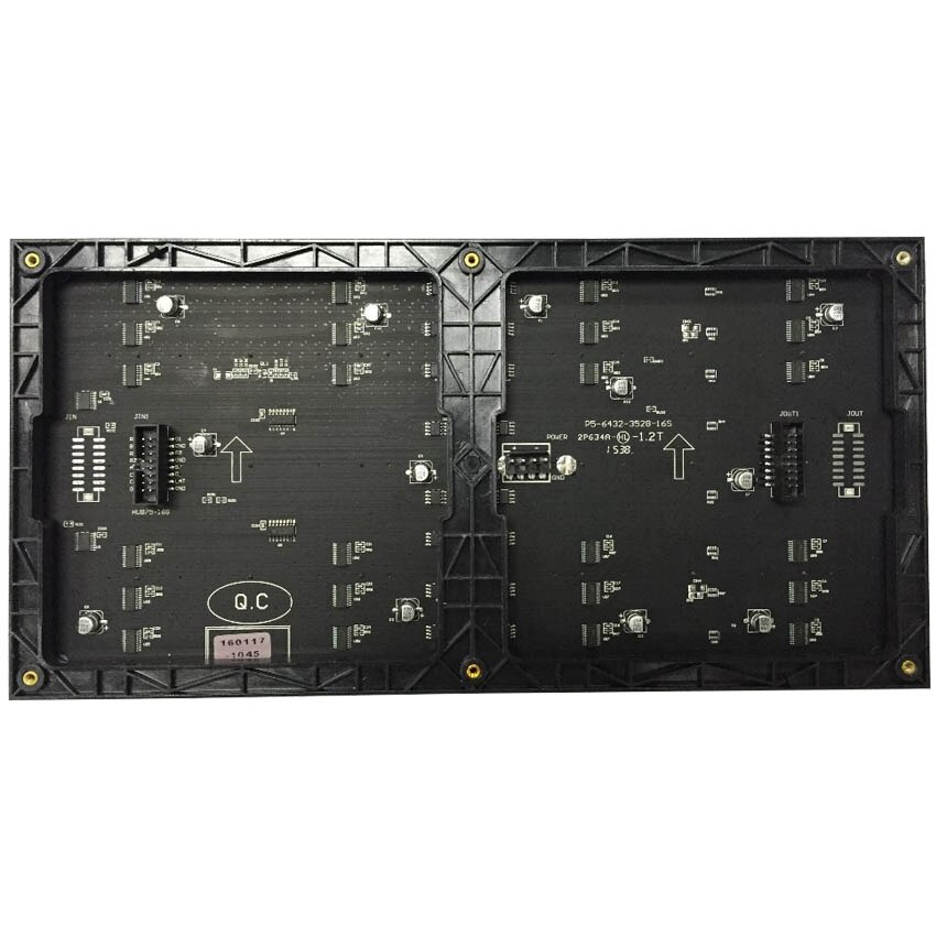 P5 indendørs fuldfarvet led-displaymodulhub 75 320*160mm 64*32 pixels smd rgb led-panelmatrix