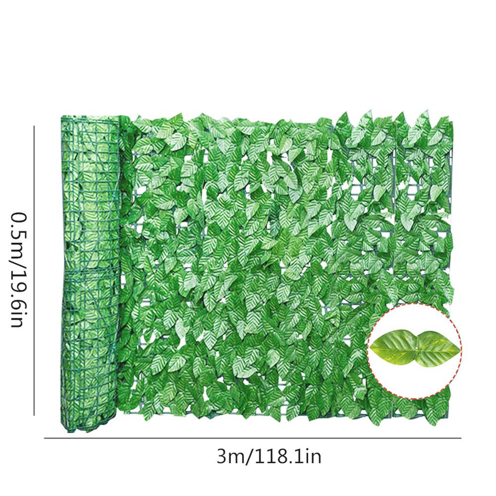 Artificial Leaf Screening UV Fade Protected Privacy Hedging Wall Landscaping Garden Fence Balcony Screen Outdoors Decoration: A 0.5x3m