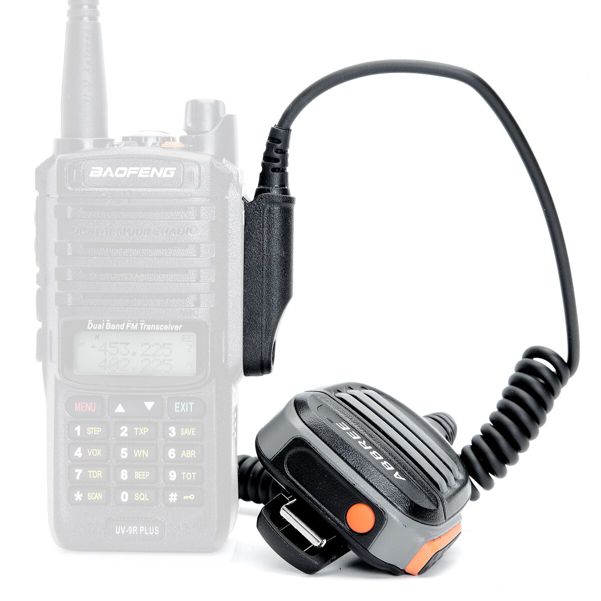 ABBREE AR-780 PTT Waterproof Speaker Mic For Baofeng Waterproof BF-9700 UV-9R Plus UV-XR Walkie Talkie Radio