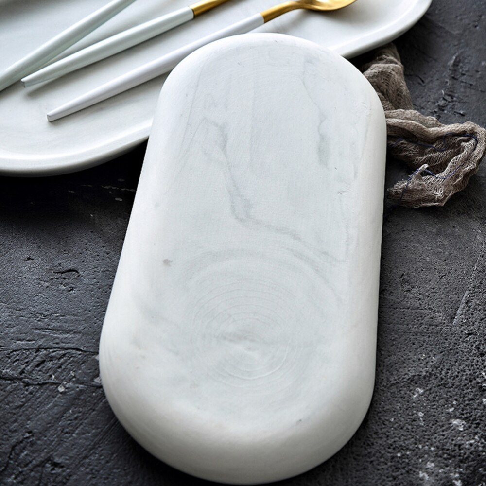 1pc Snack Plate Food Tray Simple Food Place Tray Food Service Plate Food Tray