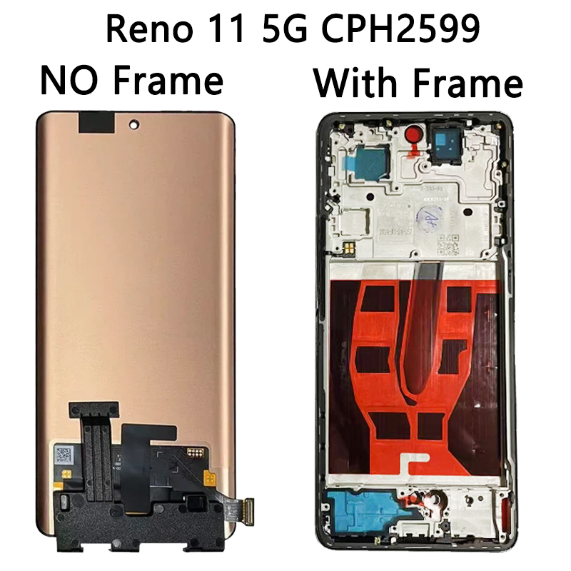 Reno 11 Pro Display For Oppo Reno11 Reno 11 (China) LCD CPH2599 PJH110 CPH2607 Display+Touch For Oppo Reno 11F CPH2603