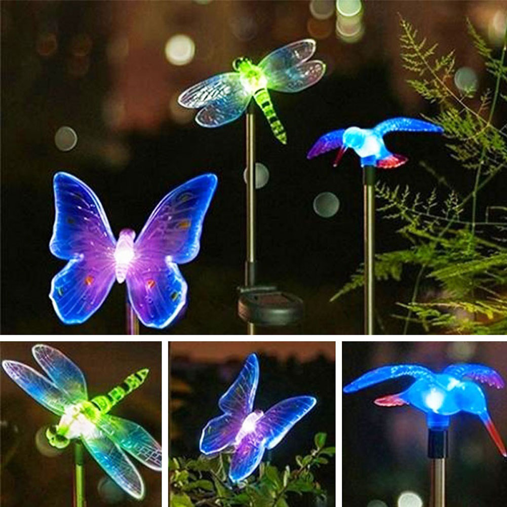 Image showcasing Color-Changing LED Garden Solar Light Outdoor Wate... – Grandado
