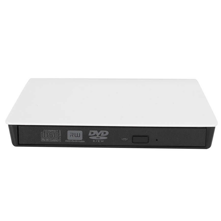 USB3.0 Writer DVD Recorder External Optical Drive 8-Speed D9 Burning Computer Accessory White