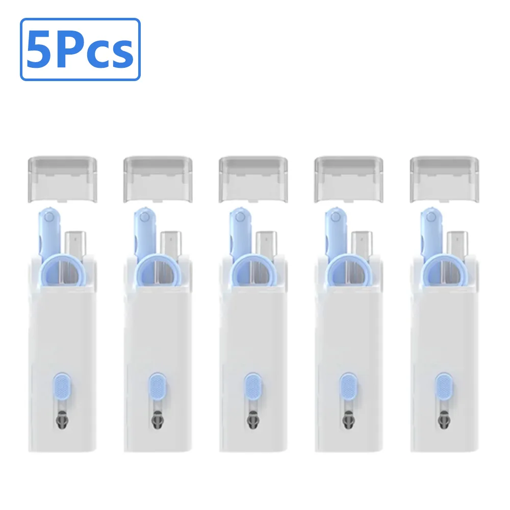 7-in-1 Keyboard Cleaning Kits Airpods Cleaner Headset Cleaner Pen Laptop Screen Cleaning Bluetooth Earphones Cleaning Kit: green