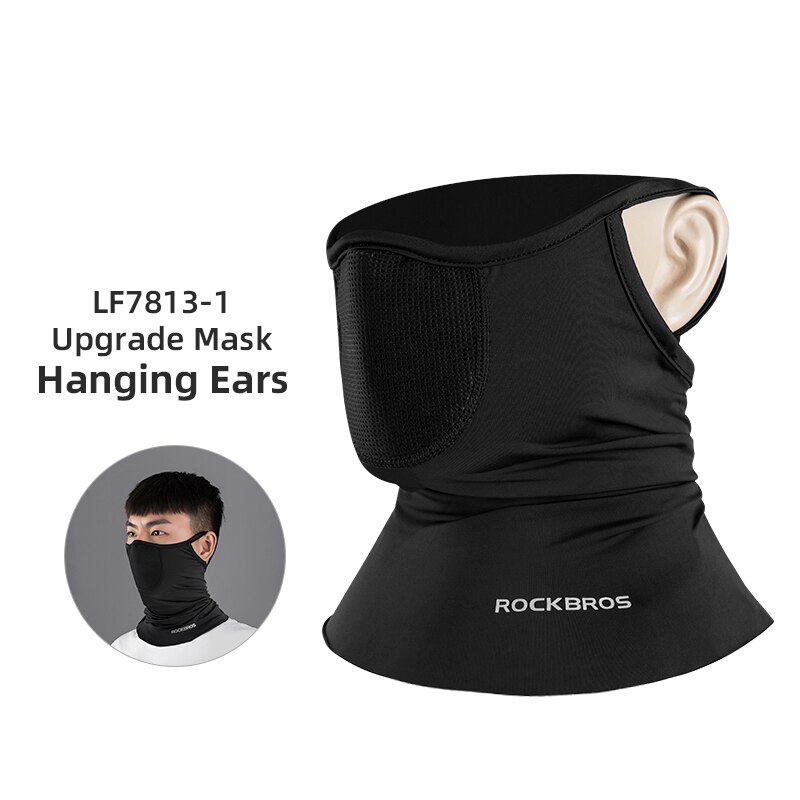 ROCKBROS Cycling Absorb Sweat Riding Scarf Bike Summer Bandana Face Scarf Neck Gaiter Bicycle Sun Protection Sport Face Mask: LF7813-1