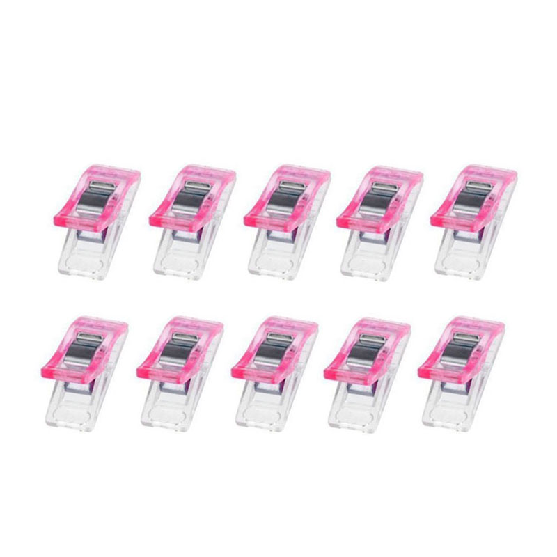 50 stuks/set randklemmen quilt quiltklem doe-het-zelf knutselwerkjes plastic clips veelkleurige patchworkklem kledingklem naaiaccessoires: 06