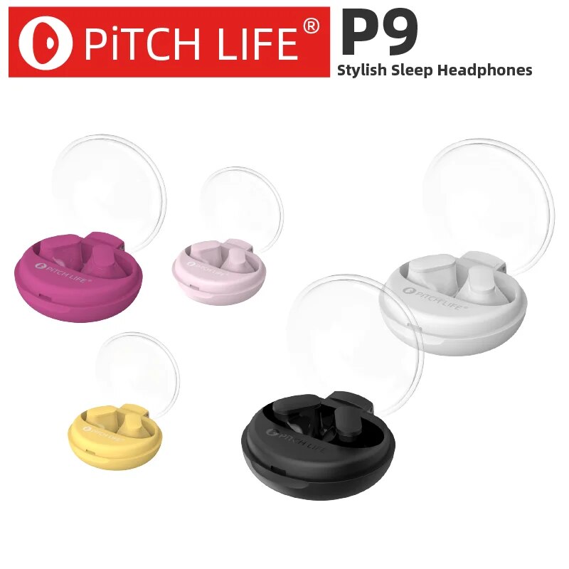 PiTCHLIFE-Auriculares Bluetooth con luz táctil RGB para dormir, cascos universales estéreo de , antisudor, sonido HD, P9