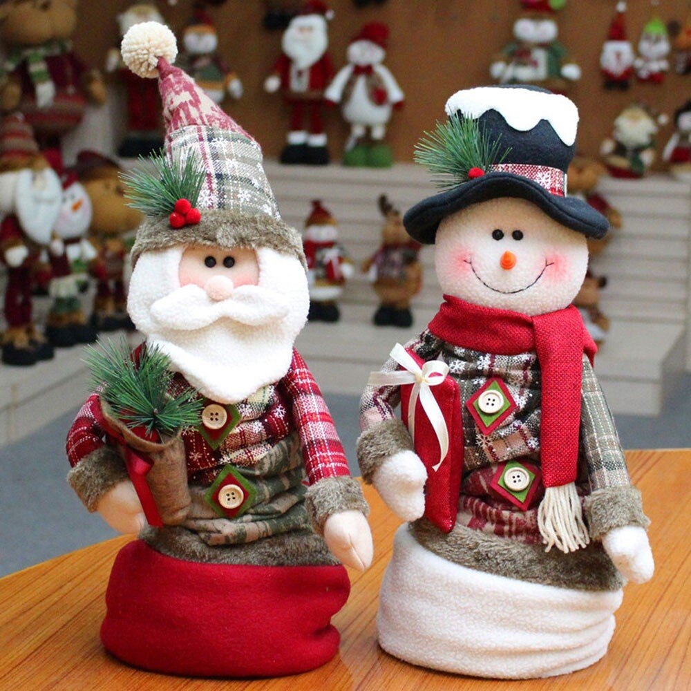 Kerst Decoratie Raamdecoratie Telescopische Staaf Santa Sneeuwpop Decoratie Kerst Decoratie, Kerst Xmas Fireplac