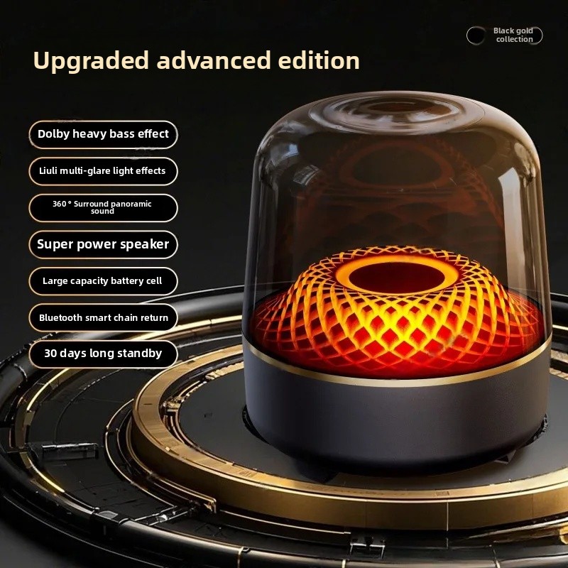 Harman Luminous Wireless Bluetooth Speaker Desktop Computer Bass Cannon High End Huaqiang North Top Configuration: Red