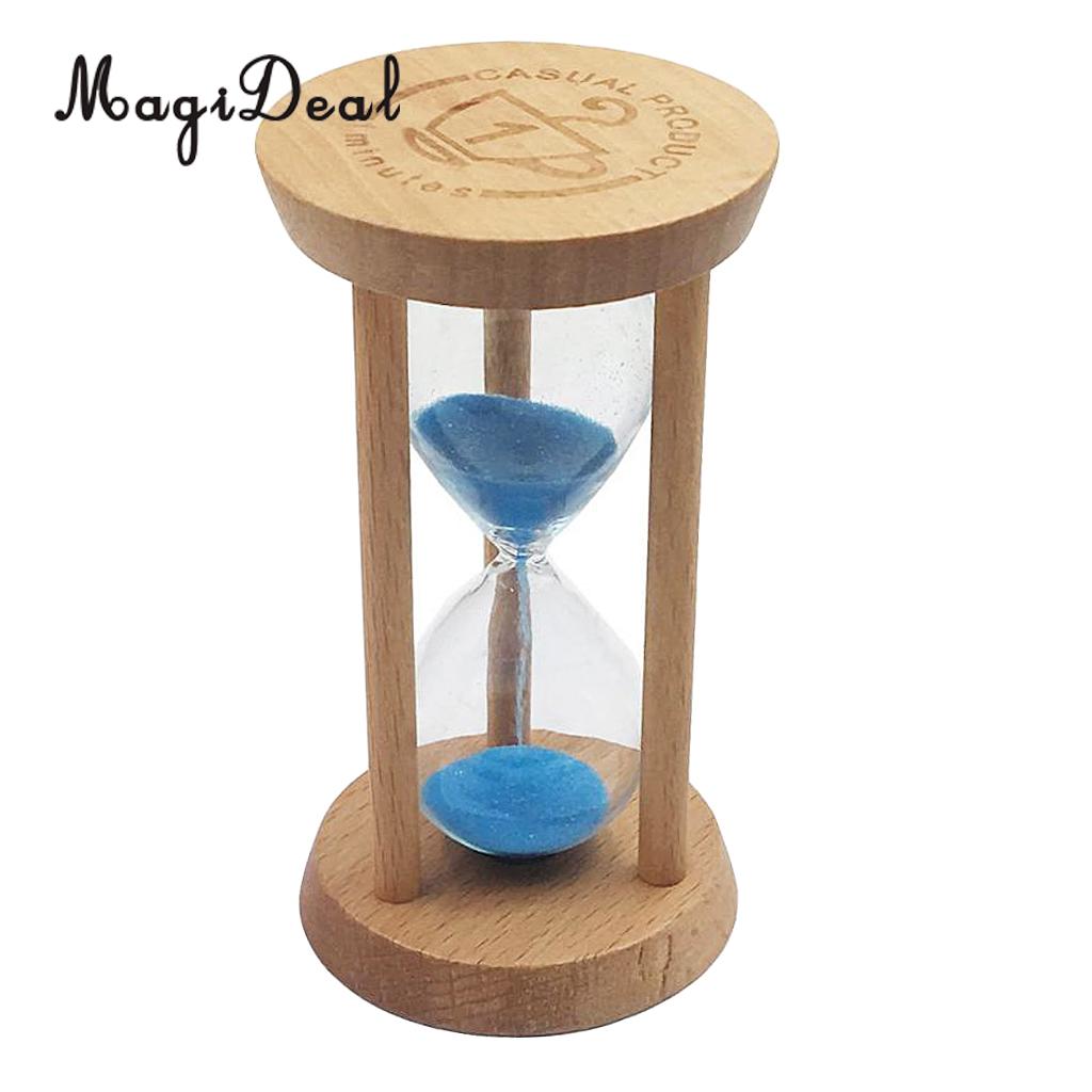 MagiDeal 10 minute Magnetic Sand Hourglass Sandglass Sand Timer Clock home Decor: Blue