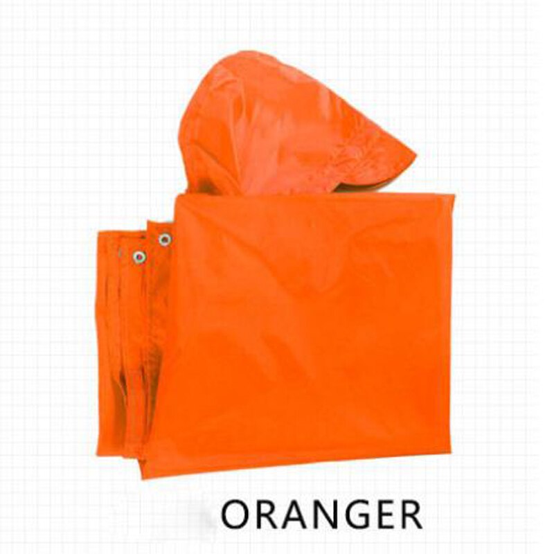 Mochila impermeable 3 en 1, cubierta de lluvia, capucha, senderismo, ciclismo, impermeable, Poncho, tienda de campaña al aire libre, esterilla,