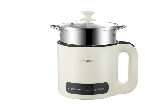 Multifunctional electric cooker, electric pot, small electric heating pot, household small electric cooker, noodle cooker: Smart with steamer