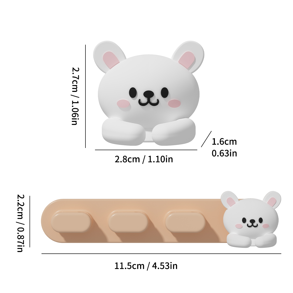 WORTHBUY Bonito Desktop Cable Organizer Holder Winder Clips Desk Auto-adesivo Mobile Phone Data Cable Management Wire Cord Holder