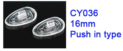 500 stück = 250 paar Träne typ Silikon nasenpads größe 15mm 16mm 17mm schraube-in oder drücken-in typ Optional: drücken in 16mm