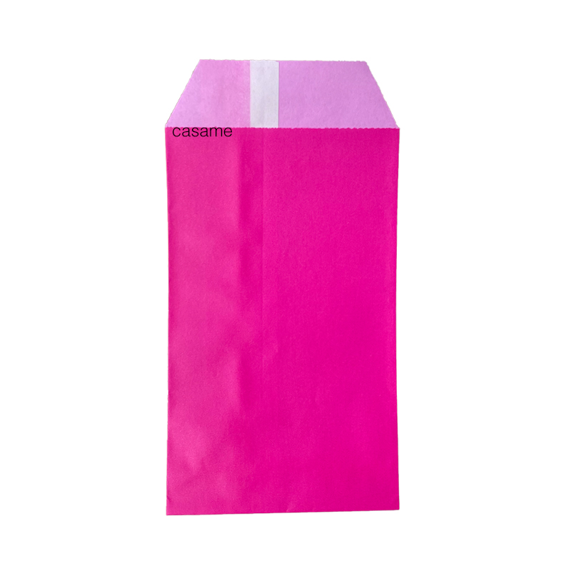 Mini pochette multicolore de couleur Pure, sacs en papier Kraft, cartes d'invitation de fête de mariage, sac en papier pour invités