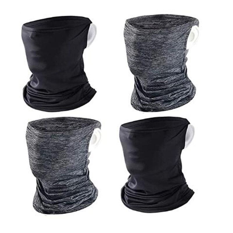 4 piezas de protección solar y antipolvo, mascarilla facial de verano, pañuelo para la cabeza, pasamontañas, casco para pesca, senderismo