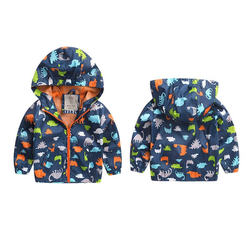 JW-Autumn Active Boys Jackets Coats Softshell Kids Children Windbreaker Jacket Baby Boy Hooded Coat