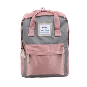 Simple Wild Lady Backpack College Campus Backpack Computer Bag Travel Pink Backpack: B03