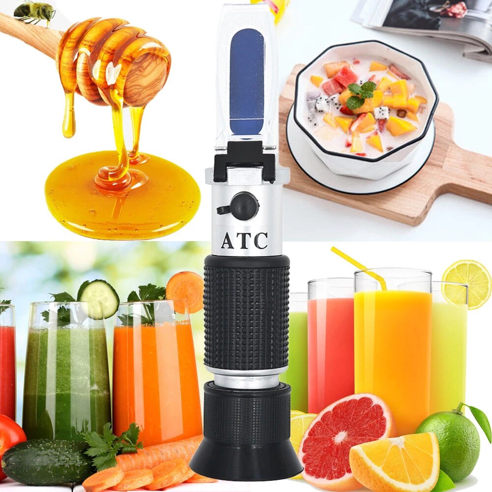 0-20% Brix Refractometer Milk Brix Tester Sugar Content Meter Milk Monitor Analyser Refractometro Juice Concentration Detector