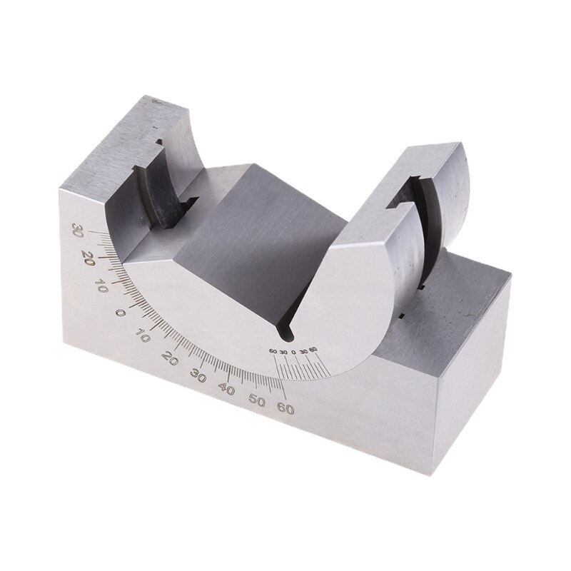 AP46 Adjustable Angle Gauge V-Block 0 to 60 Degree Ruler for Milling Machine