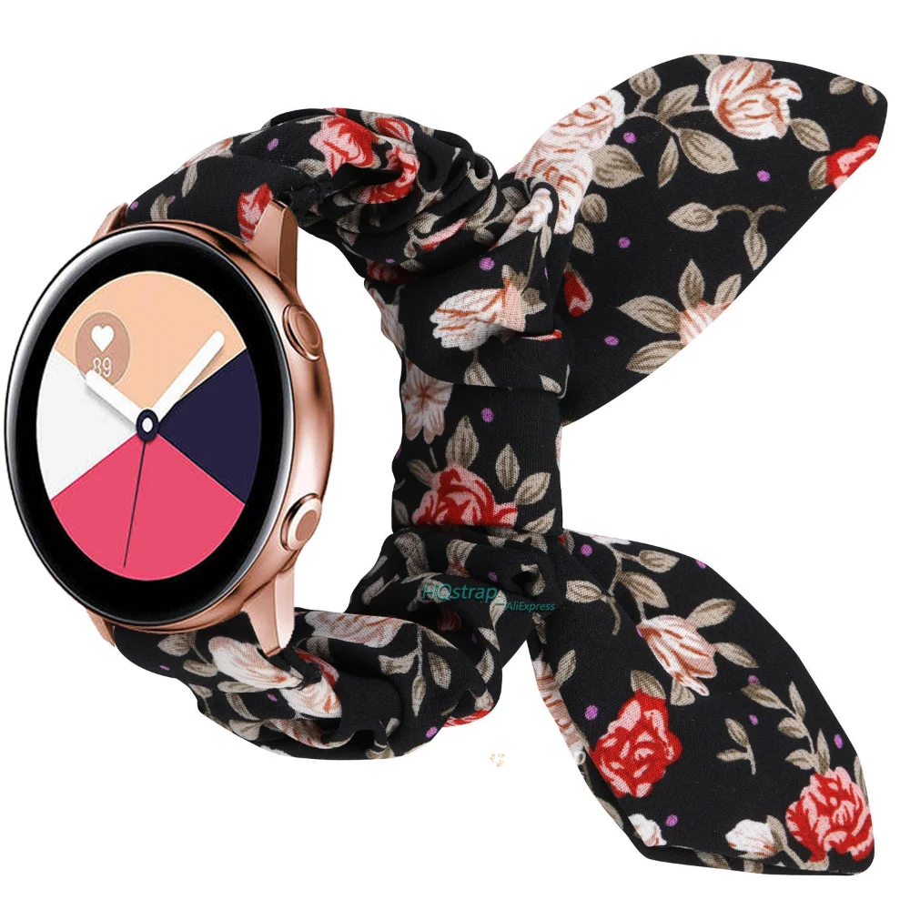 Correas elásticas Scrunchie para reloj samsung Galaxy, banda de reloj de 42mm 46 para samsung Galaxy Watch 3 41 45mm Huawei Watch GT 2e: ( M ) length 140mm / 123 / For lug width 22mm