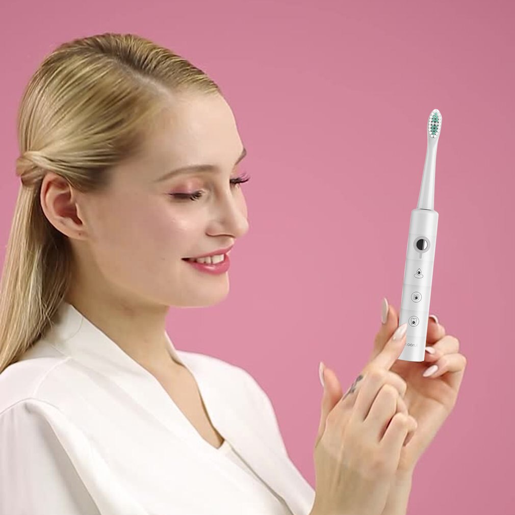 Sonic Toothbrush Electric Adults Toothbrushes Rechargeable 4 Hours Charge Minimum 30 Days Use 6 Optional Modes 4 Brush Heads