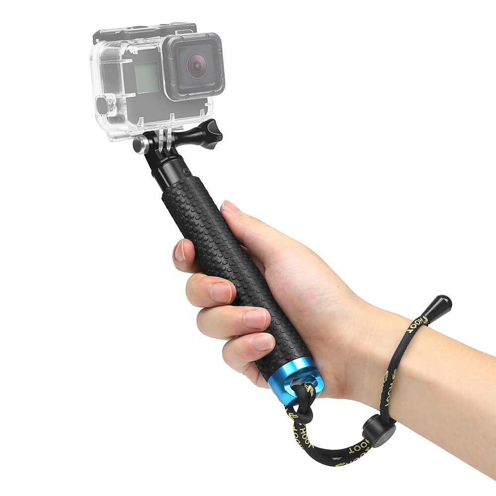 SCHIETEN 20-52cm Draagbare Selfie Stok Verlengen Monopod Voor Gopro Hero 7 8 5 Sessie Xiaomi Yi 4K SJCAM SJ4000 SJ5000 Eken h9 Camera