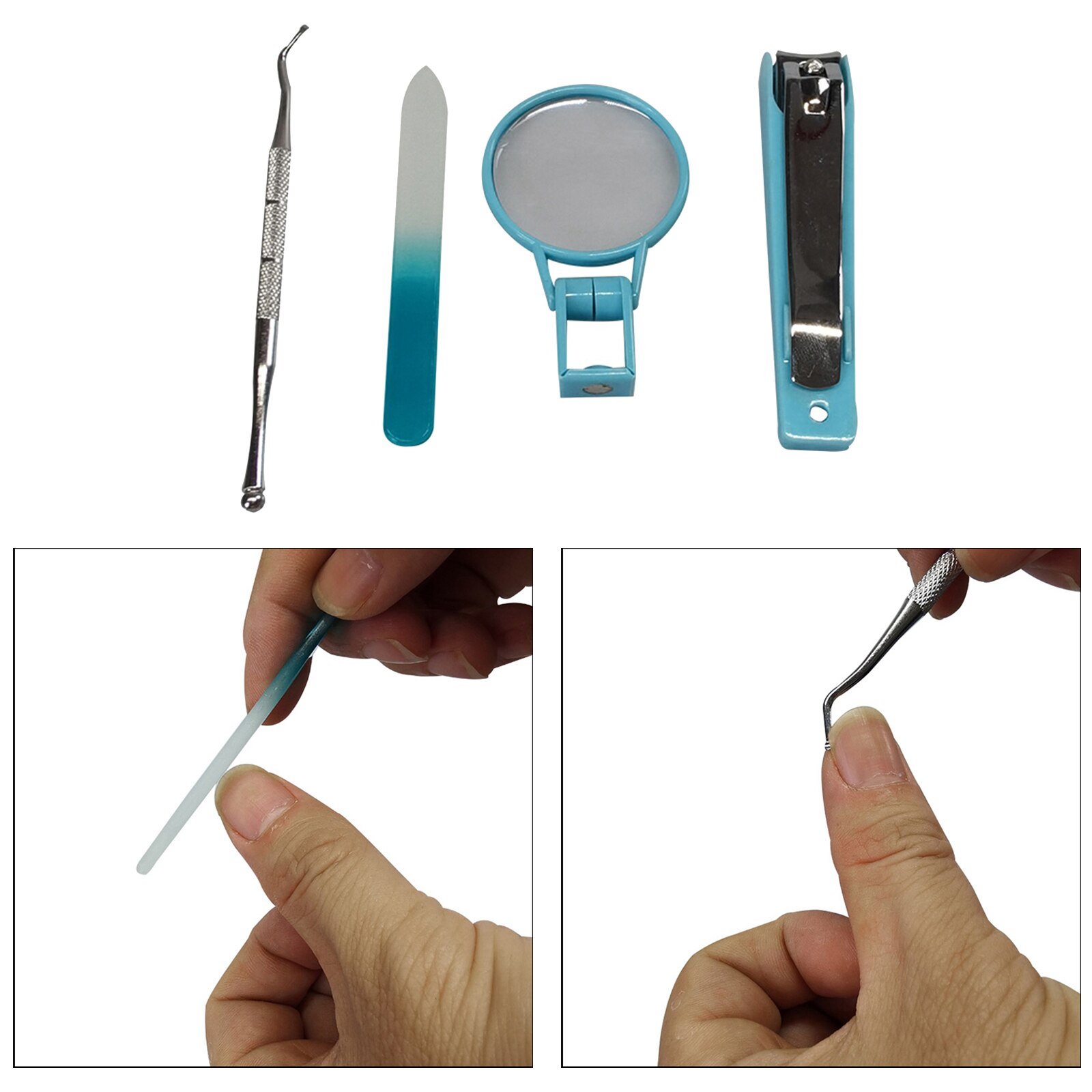 Nail W/Magnifying Glass Toenail Fingernail Clippers Elderly Nail Cutter