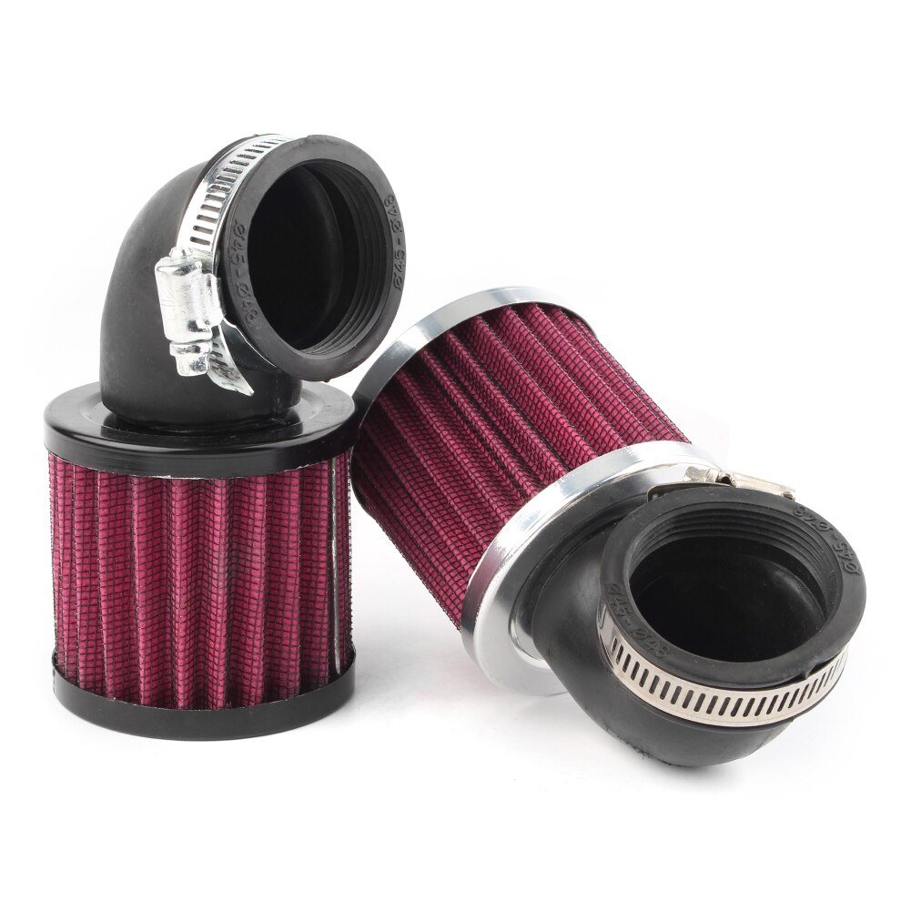 90 Graden Luchtinlaatfilter Met Klem Clearnerreplacement Voor Motorfiets 45 Mm-48 Mm Id Pijp 90 ° Bobber chopper Cruiser