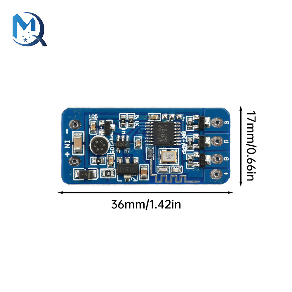 5V 12V 24V RGB Colorful Flashing Module LED Strip Light Controller Color Changing Ambient Lights