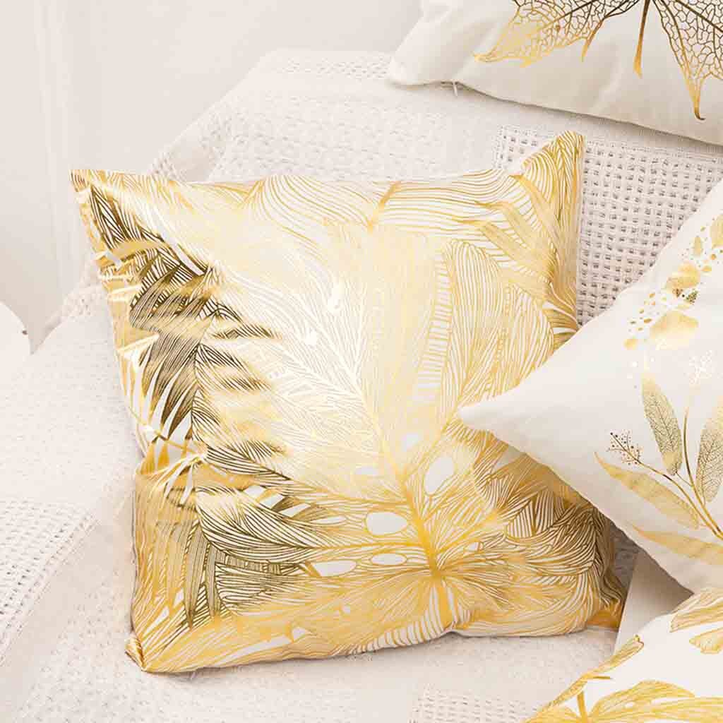 #l5 2019 polyester guld brev kudde soffa bil midje kudde kudde kamouflage absorbera svett kuddar faux