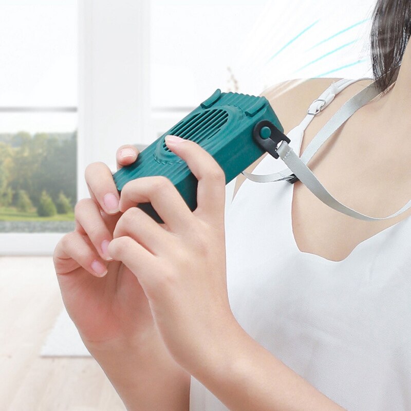 Wearable Neck Fan USB Rechargable Personal Waist Clip Fan Portable Hands Free Air Cooler