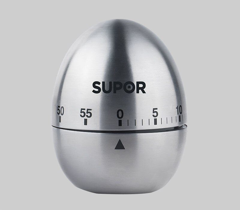 Timer Mechanical Stainless Steel Kitchen Reminder Student Do Problem Time Management Office Countdown Timer: Stainless steel