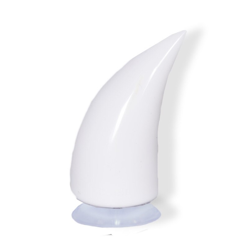 Décorations de casque de moto en corne de diable, visage complet, hors route, corne de bœuf, accessoires de voiture, ventouse fraîche en Silicone: white