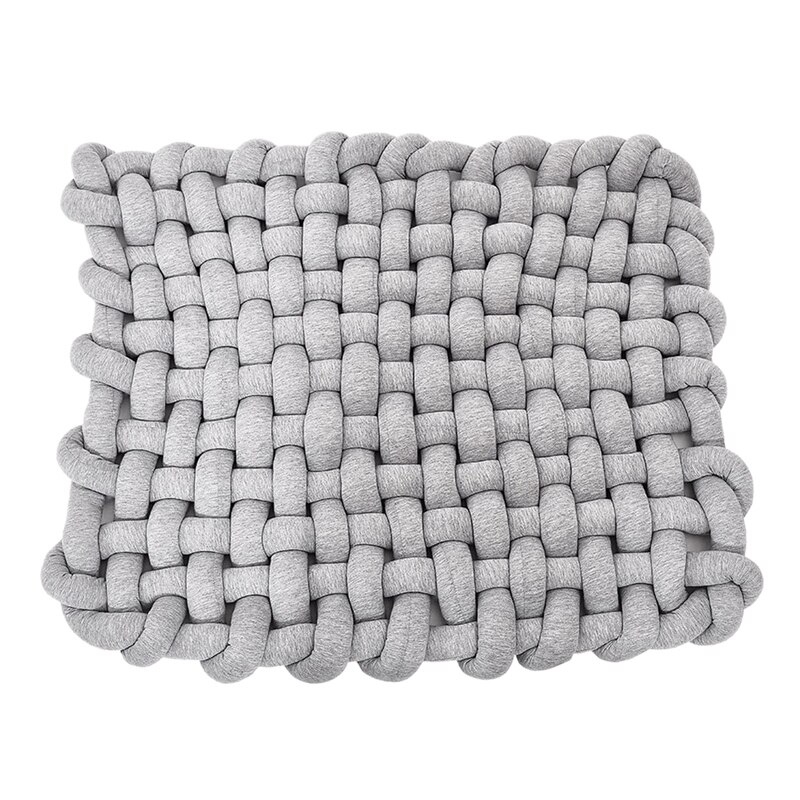 Tapis de couchage pour bébé space knot, tapis carré en coton doux, décoration de chambre d'enfant pour nourrissons, tout-petits et enfants, gris: Default Title