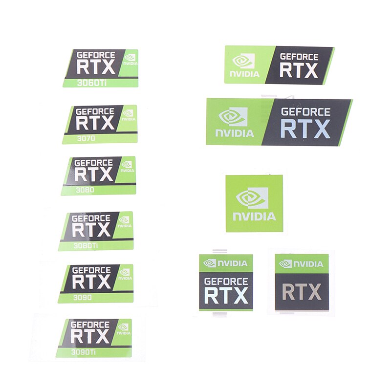 RTX 3090TI 3080TI 3070 3060 desktop sticker laptop graphics card label Laptop Desktop Label